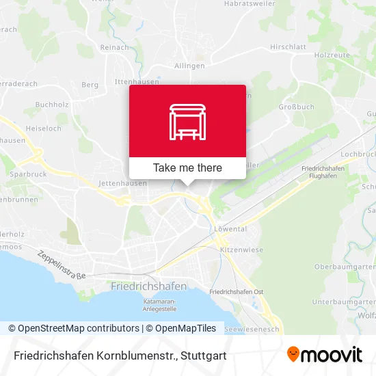 Карта Friedrichshafen Kornblumenstr.