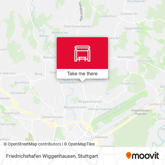 Карта Friedrichshafen Wiggenhausen