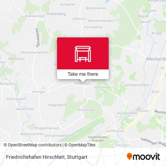 Friedrichshafen Hirschlatt map