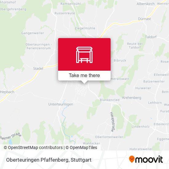 Oberteuringen Pfaffenberg map