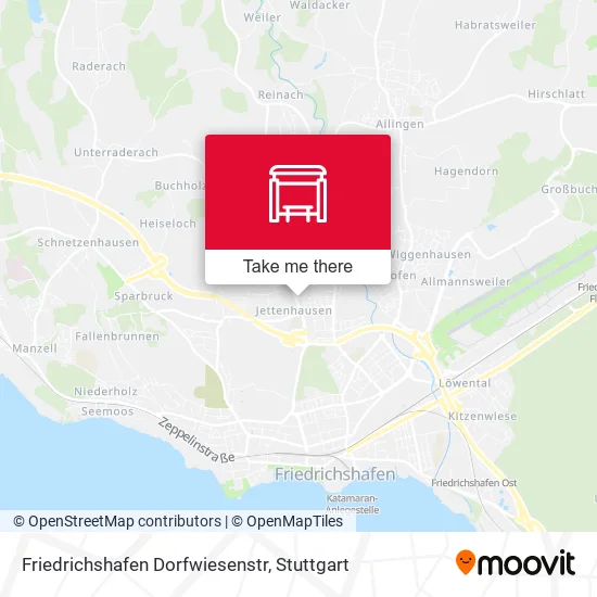 Карта Friedrichshafen Dorfwiesenstr