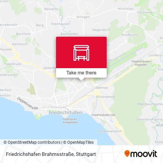 Friedrichshafen Brahmsstraße map