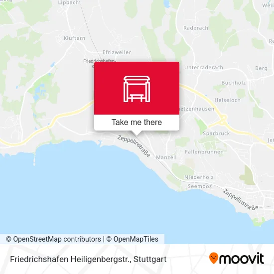 Карта Friedrichshafen Heiligenbergstr.