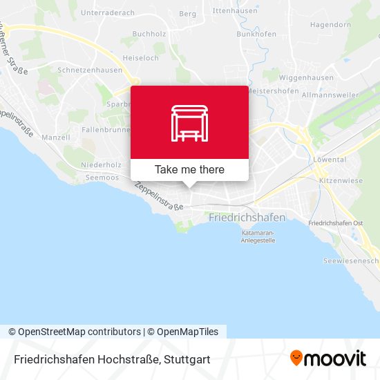 Friedrichshafen Hochstraße map