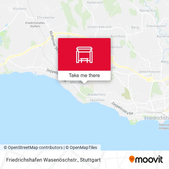 Карта Friedrichshafen Wasenöschstr.