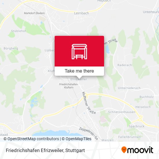 Friedrichshafen Efrizweiler map