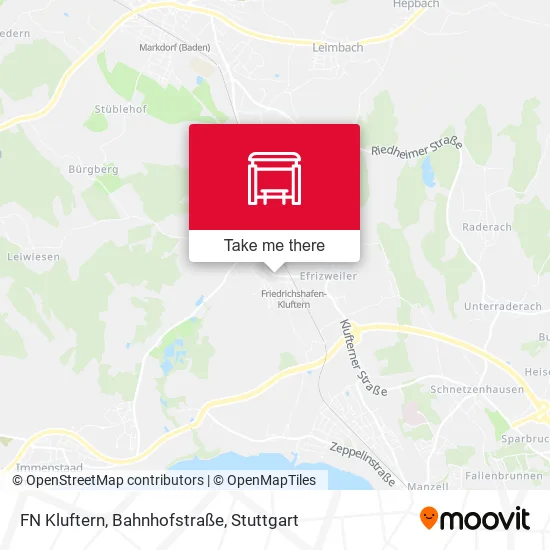 Карта FN Kluftern, Bahnhofstraße