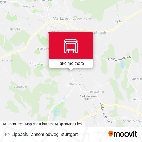 FN Lipbach, Tannenriedweg map