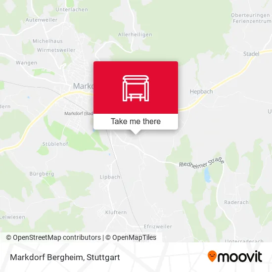 Карта Markdorf Bergheim