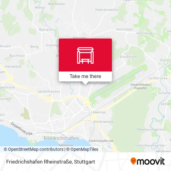Карта Friedrichshafen Rheinstraße