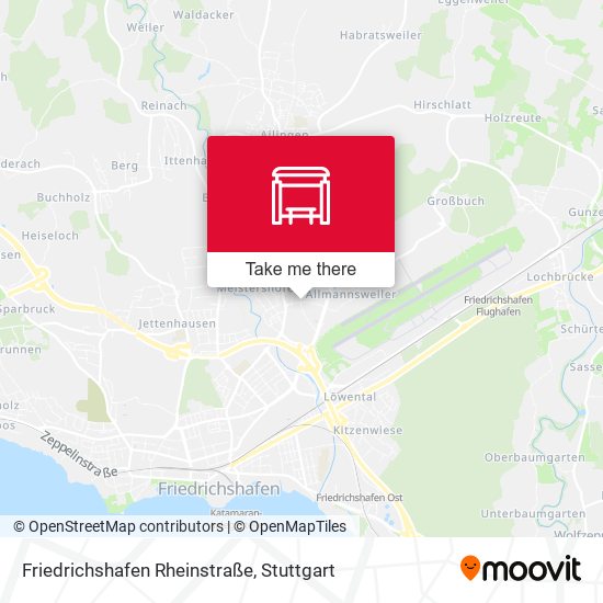 Friedrichshafen Rheinstraße map