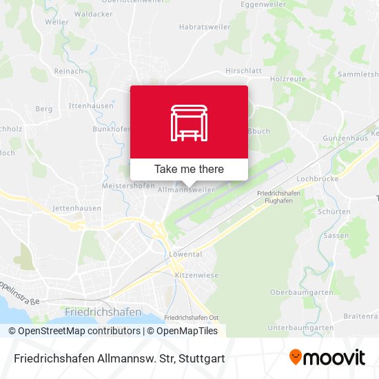 Friedrichshafen Allmannsw. Str map