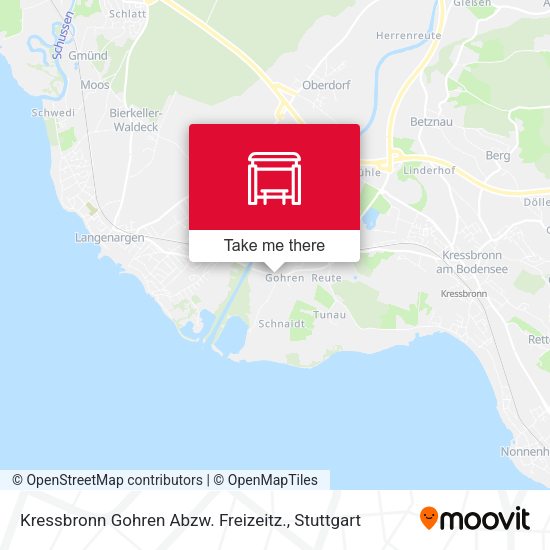Kressbronn Gohren Abzw. Freizeitz. map