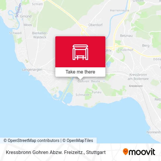 Карта Kressbronn Gohren Abzw. Freizeitz.