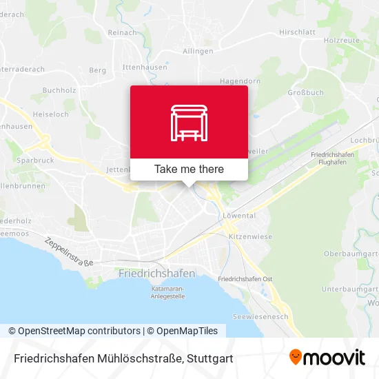 Карта Friedrichshafen Mühlöschstraße