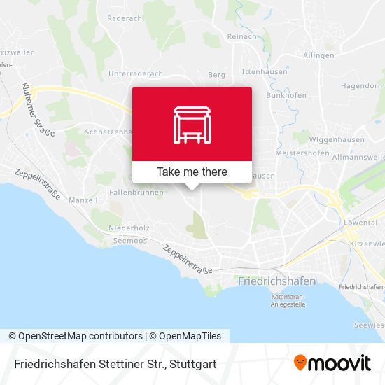 Friedrichshafen Stettiner Str. map