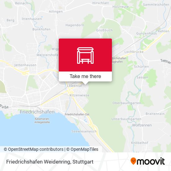 Friedrichshafen Weidenring map