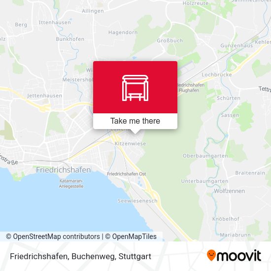 Friedrichshafen, Buchenweg map