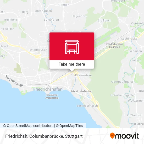 Карта Friedrichsh. Columbanbrücke