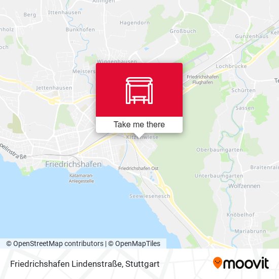 Friedrichshafen Lindenstraße map