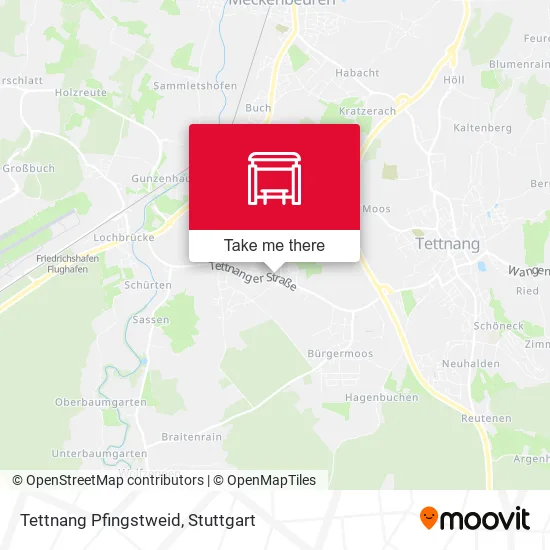Карта Tettnang Pfingstweid