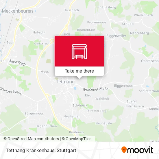 Карта Tettnang Krankenhaus