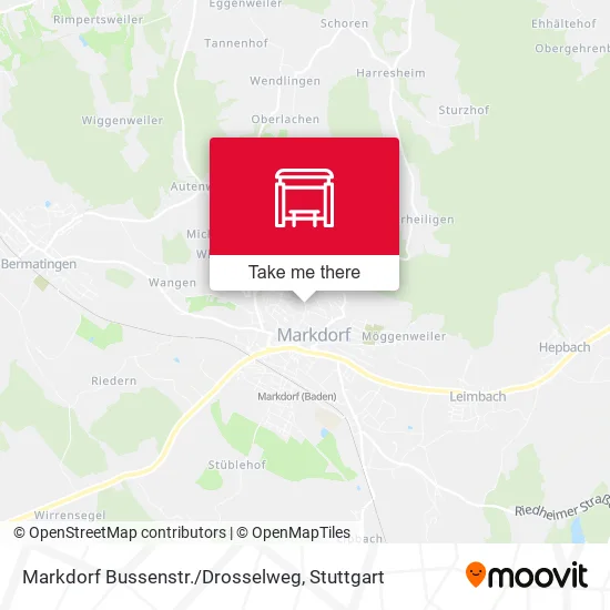 Карта Markdorf Bussenstr./Drosselweg
