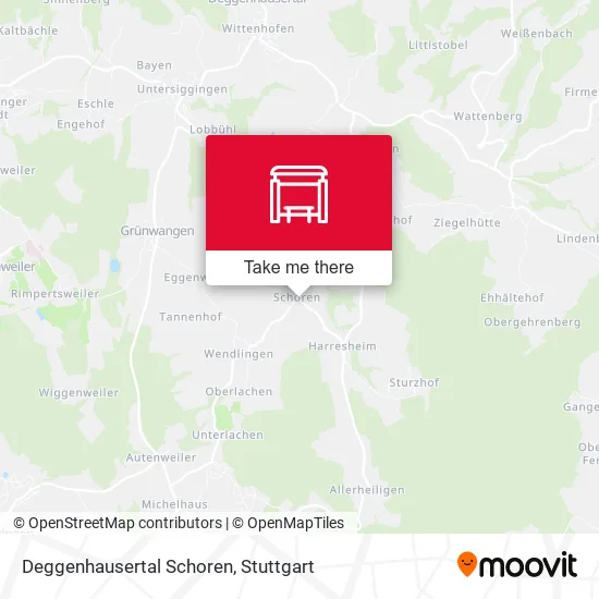 Карта Deggenhausertal Schoren