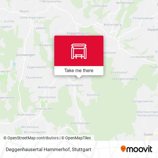 Deggenhausertal Hammerhof map