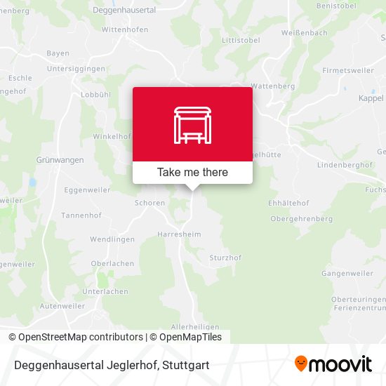 Deggenhausertal Jeglerhof map