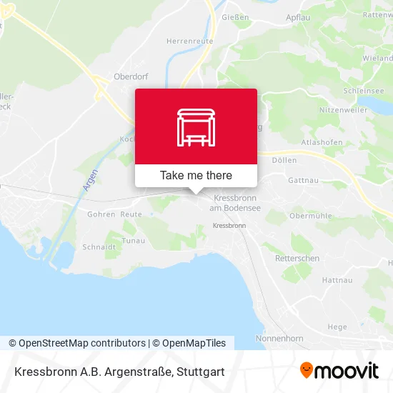 Карта Kressbronn A.B. Argenstraße