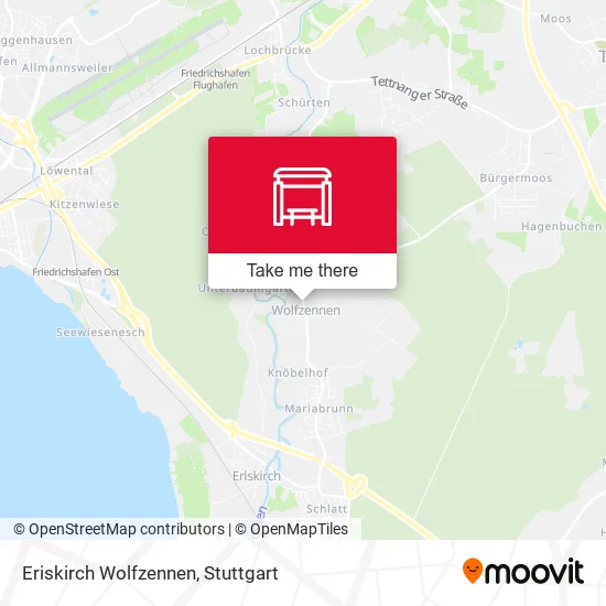 Карта Eriskirch Wolfzennen