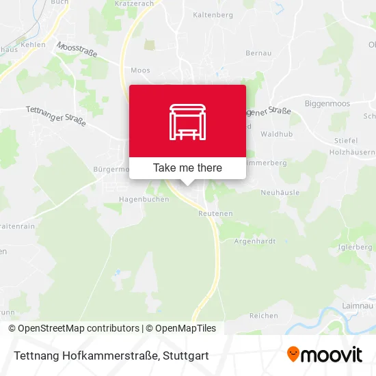Карта Tettnang Hofkammerstraße