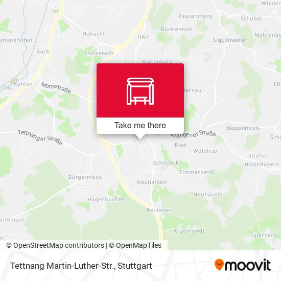 Tettnang Martin-Luther-Str. map