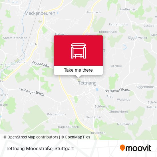 Tettnang Moosstraße map
