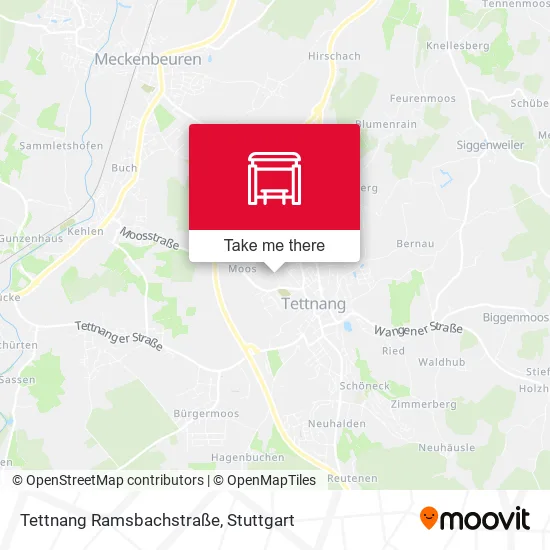 Карта Tettnang Ramsbachstraße