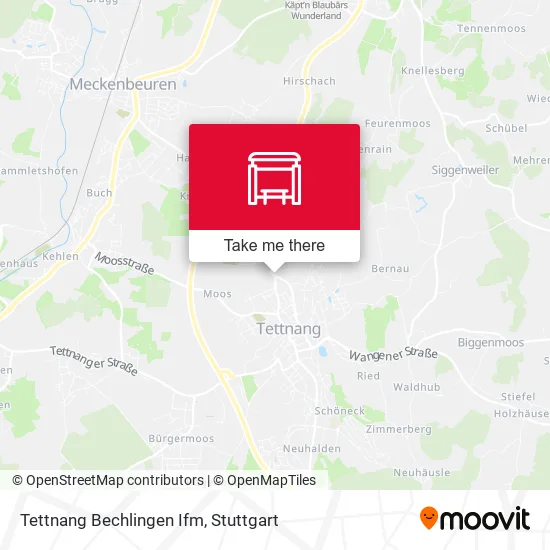 Карта Tettnang Bechlingen Ifm