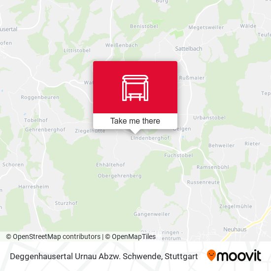Deggenhausertal Urnau Abzw. Schwende map