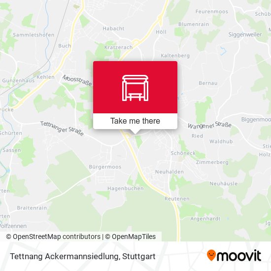 Карта Tettnang Ackermannsiedlung