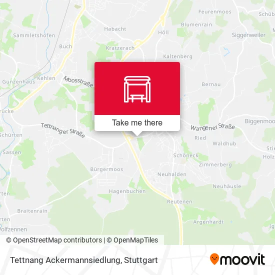 Карта Tettnang Ackermannsiedlung