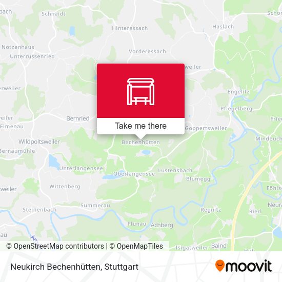 Neukirch Bechenhütten map