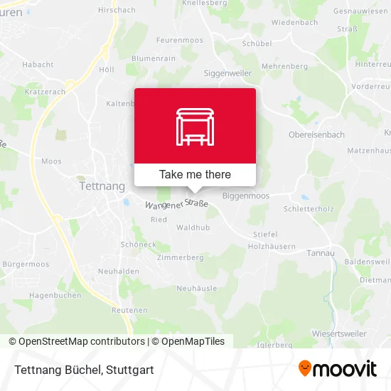 Карта Tettnang Büchel