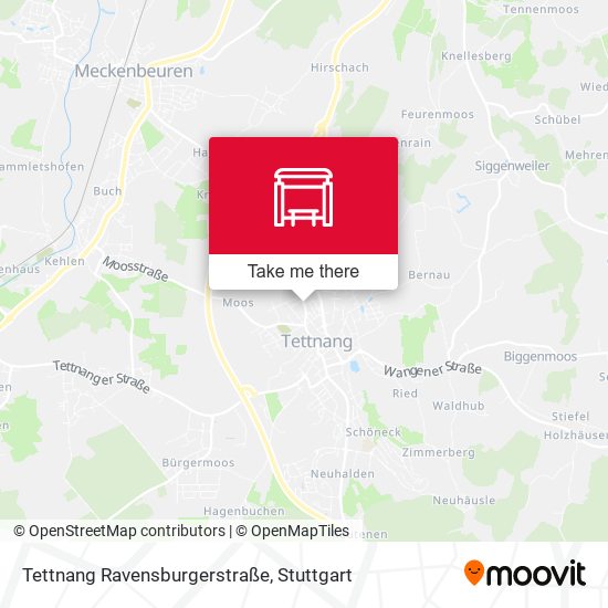 Tettnang Ravensburgerstraße map