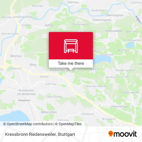 Карта Kressbronn Riedensweiler