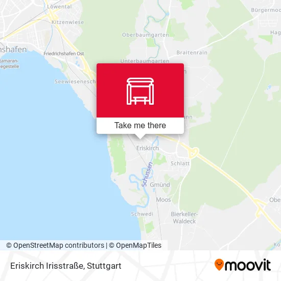 Карта Eriskirch Irisstraße