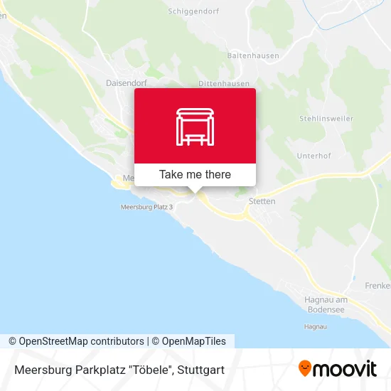 Карта Meersburg Parkplatz ''Töbele''