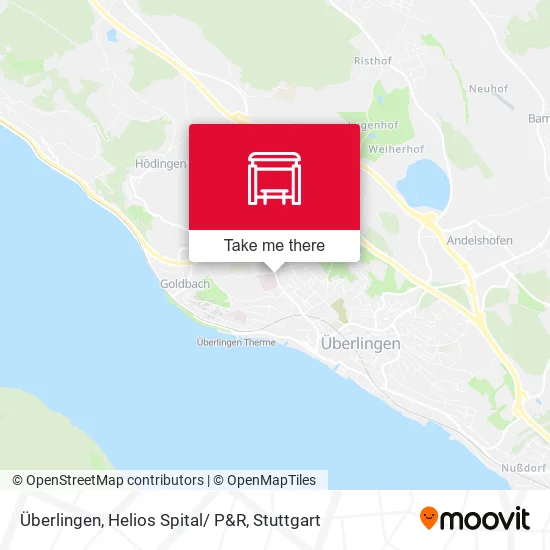 Карта Überlingen, Helios Spital/ P&R