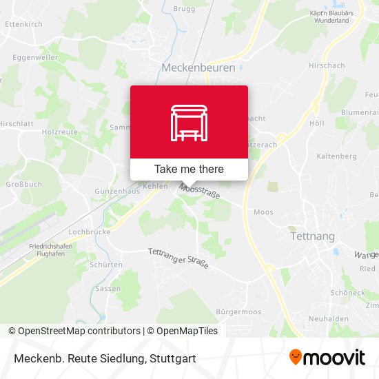 Карта Meckenb. Reute Siedlung