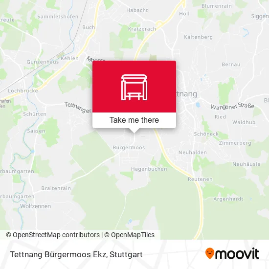 Карта Tettnang Bürgermoos Ekz