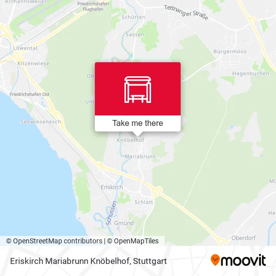 Карта Eriskirch Mariabrunn Knöbelhof